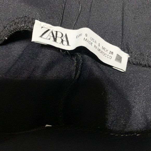 ELASTICATED BERMUDA CYCLING SHORTS WITH LACE zara 0264/121/800 small - Picture 4 of 5